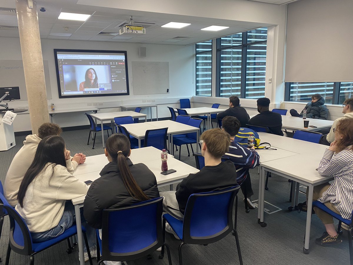 BethWooWoo's tweet photo. What a great start to the spring semester! Thank you @MelissaNathoo for speaking to @DerbyUni  journalism, specialist sports and football journalists about the importance of social media and journalism https://t.co/DA1Y0QeIpl