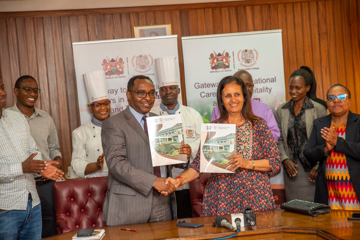 KenyaUtalii's tweet image. The two Institutions have partnered in holding a “Bakers’ Competition and Expo”, an event that will benefit respective entities and contribute significantly to the advancement of the baking community. #bakinglove #bakingcompetition