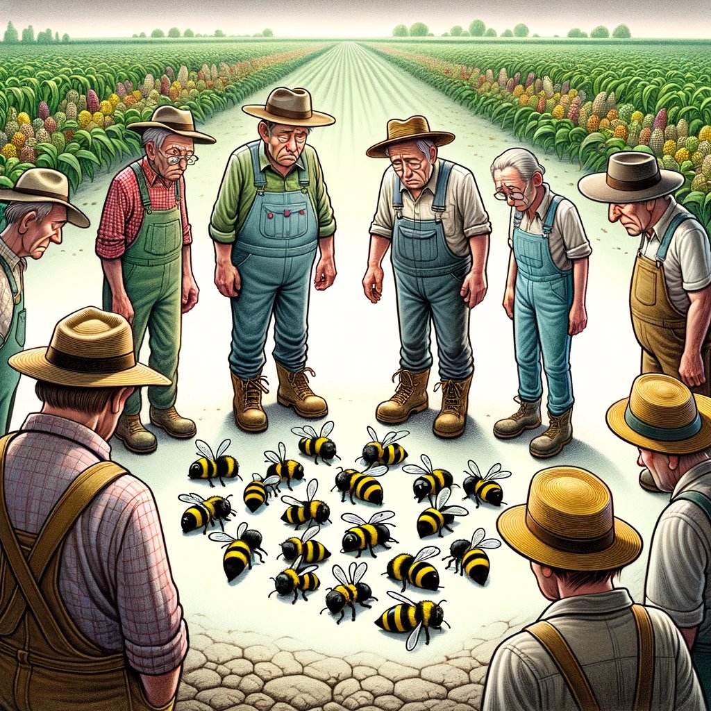 Dear @vonderleyen, we cannot farm without bees. You gave in to @Bayer, @Syngenta, #FarmersProtest2024 and populism, but we will all suffer. #foodsecurity #savebeesandfarmers  #chatgpt