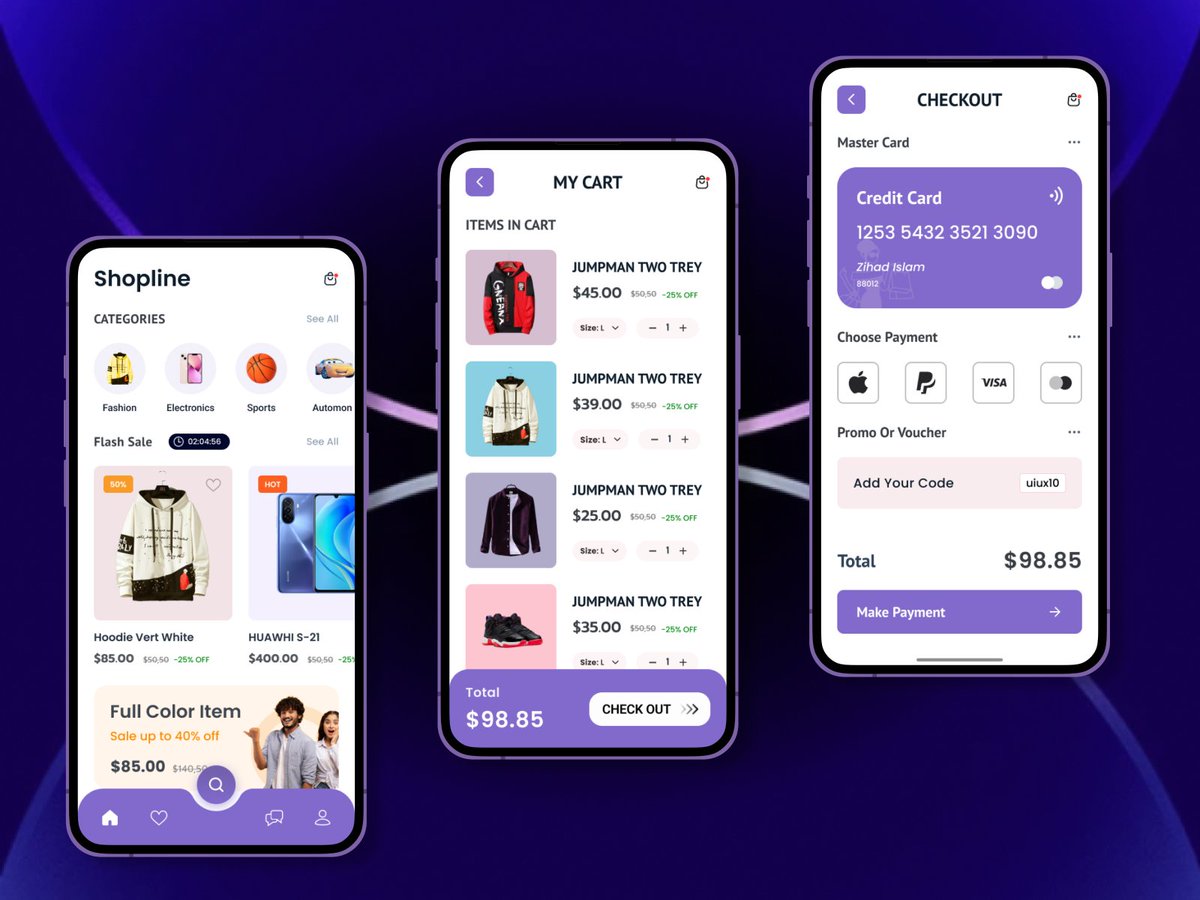 E-commerce mobile app UI design
#AppDesign
#MobileUI
#UIUX
#UserInterface
#UserExperience
#AppDevelopment
#DesignInspiration
#UIPatterns
#MobileDesign
#UIUXDesigners
#CreativeUI
#UIAnimation
#MaterialDesign
#AndroidDesign
#AppInterface
#UIComponents
#UIPrototyping
#Wireframing