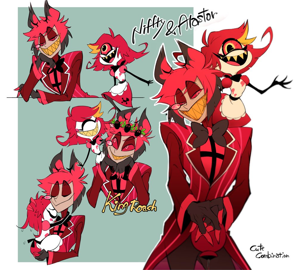 「ニフティーとアラスターの組み合わせかわいいよね!!という気持ち#HazbinHo」|🍣とろのイラスト