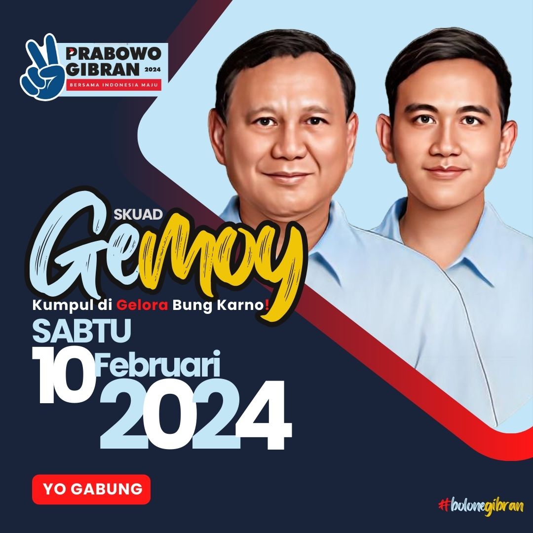 "Memilih pasangan Prabowo-Gibran bukanlah tentang memilih petugas partai, tetapi tentang memilih petugas rakyat yang bekerja penuh integritas, bukan sekadar Omon-omon. Kita bergerak bukan untuk kepentingan partai, tetapi untuk kemenangan rakyat Indonesia.
<a href="/prabowo/">Prabowo Subianto</a> <a href="/gibran_tweet/">Gibran Rakabuming</a>