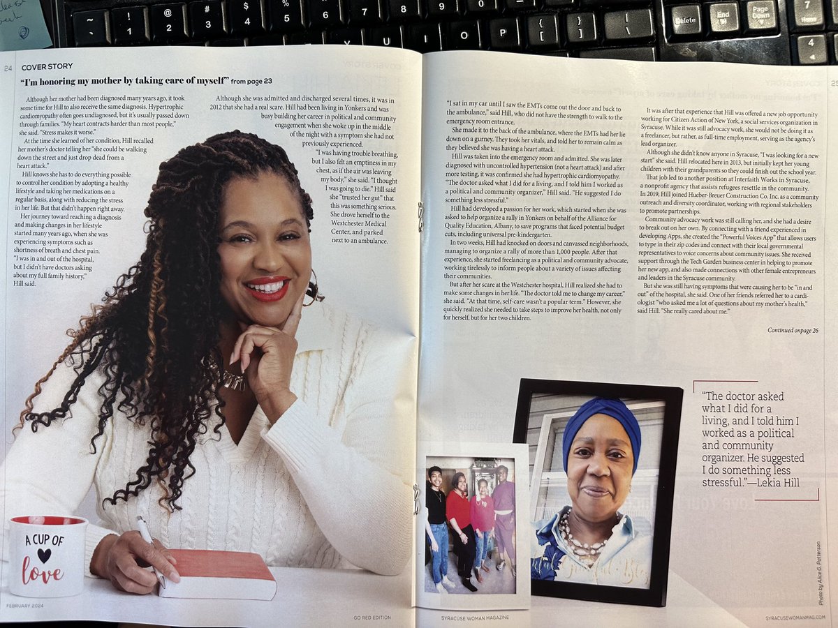 lekiahill's tweet photo. Thank you to @GoRedForWomen and @SyrWomanMag for telling my story, making me an official Cover Girl😊 I am proud to raise funds and awareness of such an important cause that impacts my life and every 1 and 3 women in this country. Learn more here: https://t.co/dSlLF25MyX https://t.co/2MdEiAbQvF