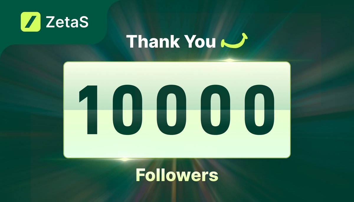 zetascription's tweet photo. 🌟 Cheers to reaching 10K followers on Twitter!

🙏 Big shoutout to our amazing #ZetaS Fam &amp; friends for your energy and backing! ✨

👀 More thrilling news is coming - don't miss out!

🛠️ Let's continue to innovate with @zetachain ! https://t.co/f7dlTpaFol