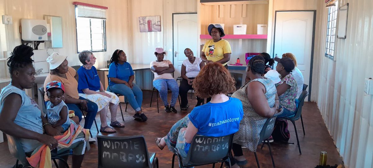 The first of our parenting workshops began today, facilitated by our wonderful social worker, Zimi. #MabasoLove #parentingskills #empoweringwomen #southafrica 💙🇿🇦