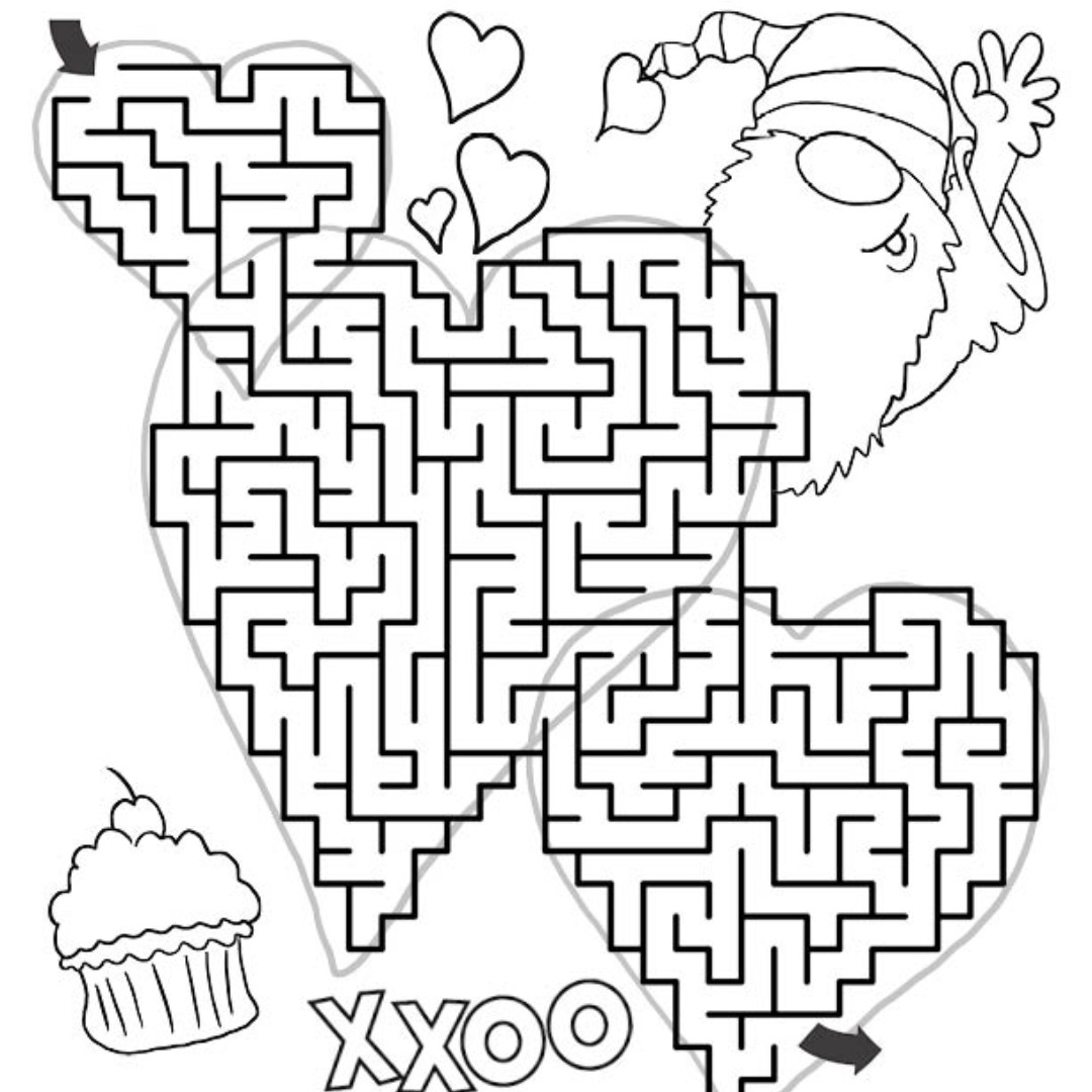 Bruce said Two Hearts are Better than One, so 3 must be better than that. Download my FREE Valentine 3 Heart Maze HERE, and have a little fun. #valentine #maze #printable #puzzle