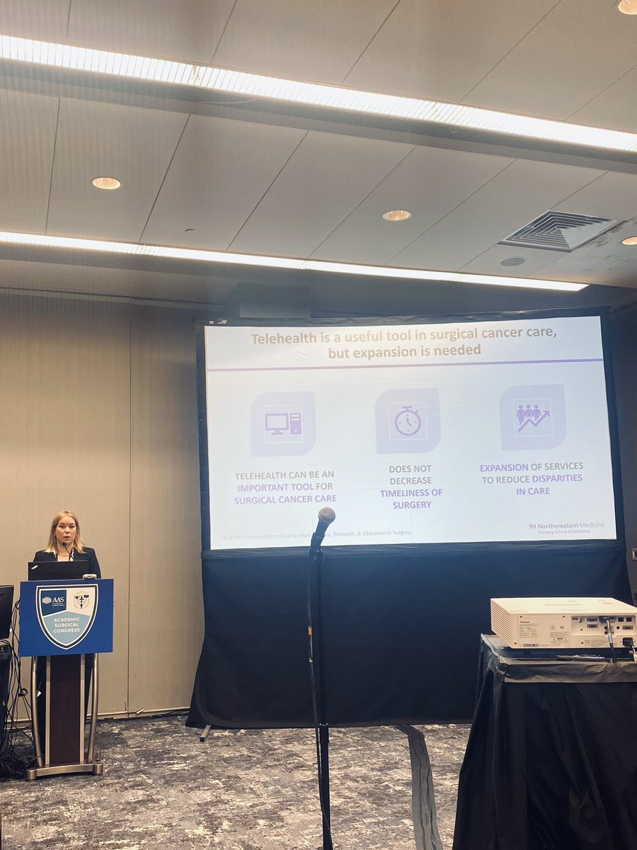 Excited to present our work on telehealth use among surgical cancer patients at #ASC2024 <a href="/NMSurgery/">Northwestern Surgery</a> <a href="/NQUIRES1/">NQUIRES</a> <a href="/DavidDOdell/">David Odell, MD MS</a> @AnneMStey <a href="/LJanczewskiMD/">Lauren Janczewski, MD, MS</a> <a href="/BrooketheOstomy/">K Brooke Golisch, MD MS</a>