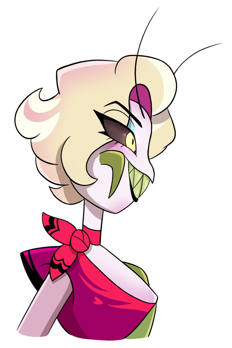 bennythebunny17's tweet photo. #doodle #headshot #drawing #digitalart #digitaldrawing #firealpaca #myart #myocs #xppen #xppentablet #amentia #amentiaamantis #mantis #orchidmantis #hazbinhotel #hazbinhoteloc https://t.co/CwRBUNZXOy