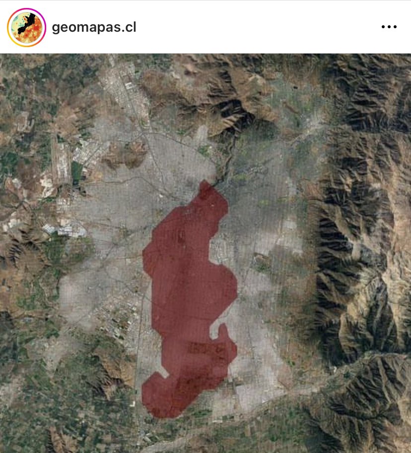Esta gráfica es brutal.

Magnitud del incendio de Viña con el Gran Santiago como escala