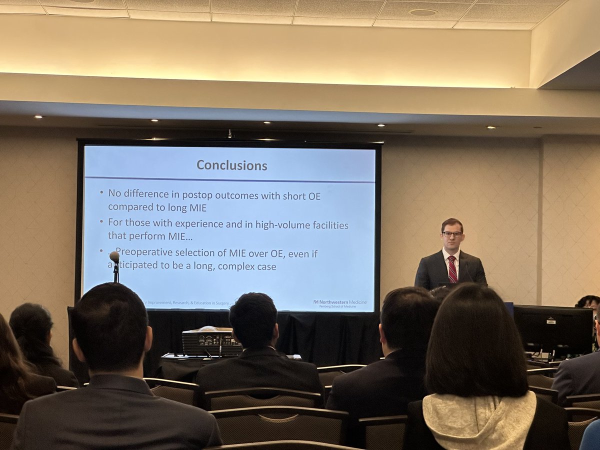 Great work by Dr Lauren Janczewski and Dr Ryan Jacobs on their presentations this morning at #ASC2024!! <a href="/LJanczewskiMD/">Lauren Janczewski, MD, MS</a> <a href="/NQUIRES1/">NQUIRES</a> <a href="/NMSurgery/">Northwestern Surgery</a> @AnneMStey <a href="/BrooketheOstomy/">K Brooke Golisch, MD MS</a> #RyanJacobs