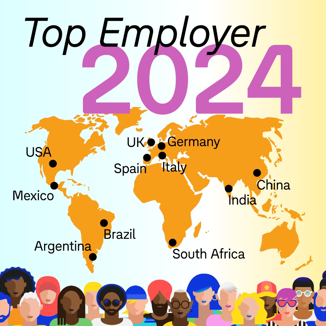 We won 'Top Employer 2024' around the world! 🌎

🥇 HR practices focused on work-life balance, mental resilience, professional development and digitalization, improved the Volkswagen Group´s approach to employing 670k colleagues around the world!  
#topemployer2024