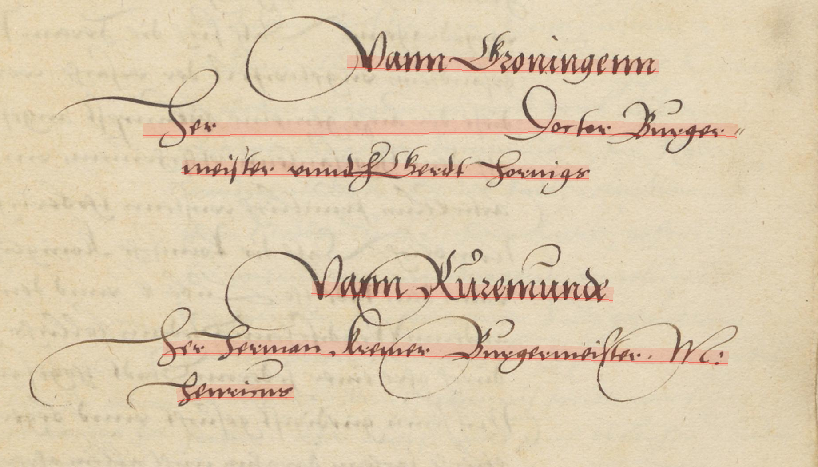 ...Wie hieß der Bürgermeister von Groningen noch gleich? Das wollte der Schreiber von diesem Hanserezess aus dem Jahr 1557 bestimmt noch nachtragen🪶#HanseQuellenLesen aus: Recessus Civitatum confederatorum Ansae Thentonicae Lubicae factus Anno 1557 Bartholomei (APG 300,28 27)