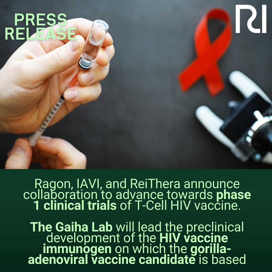 The Ragon Institute, ReiThera Srl, and IAVI are pleased to announce a collaboration on the development of a novel HIV vaccine candidate that will be composed of GRAd vector and HIV T cell epitopes, funded by the Bill &amp; Melinda Gates Foundation.  

ragoninstitute.org/latest-news/re…