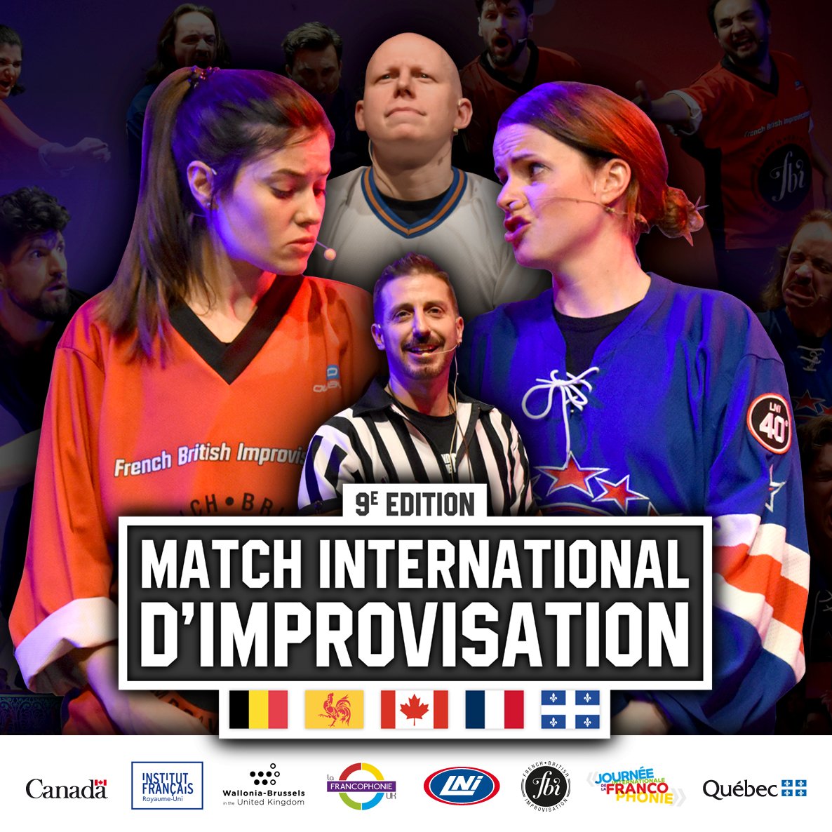 Le Match d’Impro est de retour à l'occasion du mois de la #Francophonie!
Nous sommes très heureux d'organiser cette édition avec <a href="/ifru_london/">Institut français UK</a> <a href="/CanadienRU/">CanadienRU</a> &amp; <a href="/walbru_uk/">Wallonia-Brussels to the UK</a>!
Ne manquez pas le match <a href="/TheatreLNI/">Théâtre de la LNI</a> vs <a href="/FBImprovisation/">FBI</a>
🗓️20 mars,19:30 <a href="/TabernacleW11/">The Tabernacle W11</a>
🎟️bit.ly/MatchImpro2024