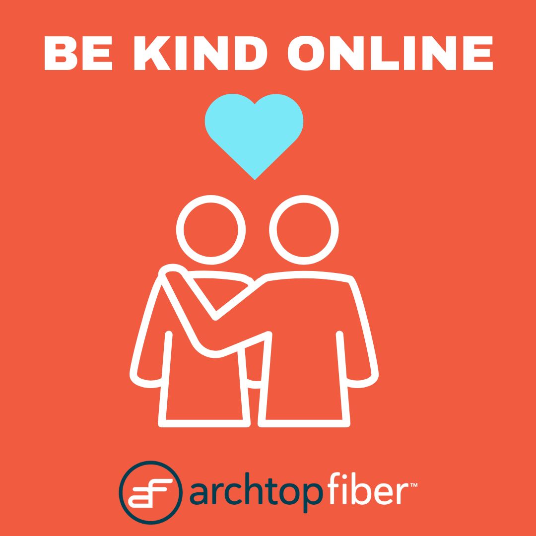 Be the reason someone smiles today 😁 This #SaferInternetDay, keep the negative comments in your head and spread some cheer instead❤️#BeNiceAF #AFCares #ArchtopFiber #InvestedInYou #BroadbandBetter