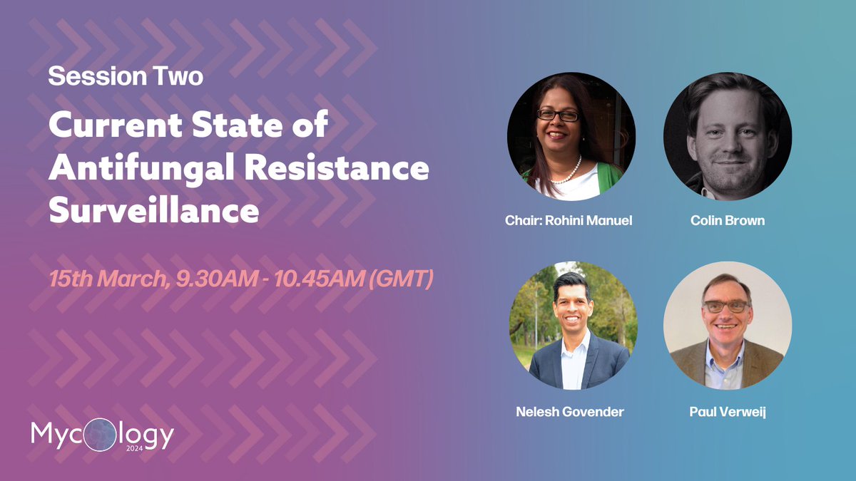 🌍 Explore the global landscape of antifungal resistance surveillance at #Mycology2024! Join Rohini Manuel, @cstewartb, @neleshg, and Paul Verweij as they discuss the latest findings and future directions. Q&A included! Secure your spot 👉 ow.ly/G7lp50QygkU #mycology