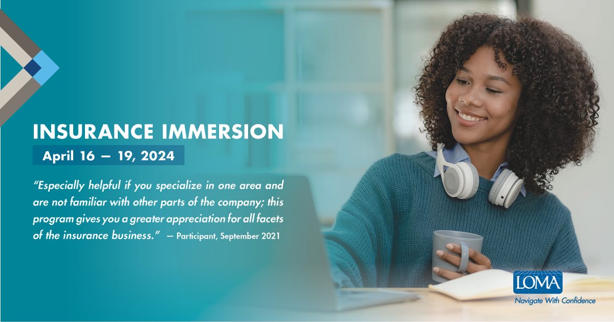 One benefit of #InsuranceImmersion is that attendees gain an appreciation for all aspects of the insurance business, beyond their typical day-to-day responsibilities. Break down silos with other industry peers April 16–19.

bit.ly/4b1WHRx