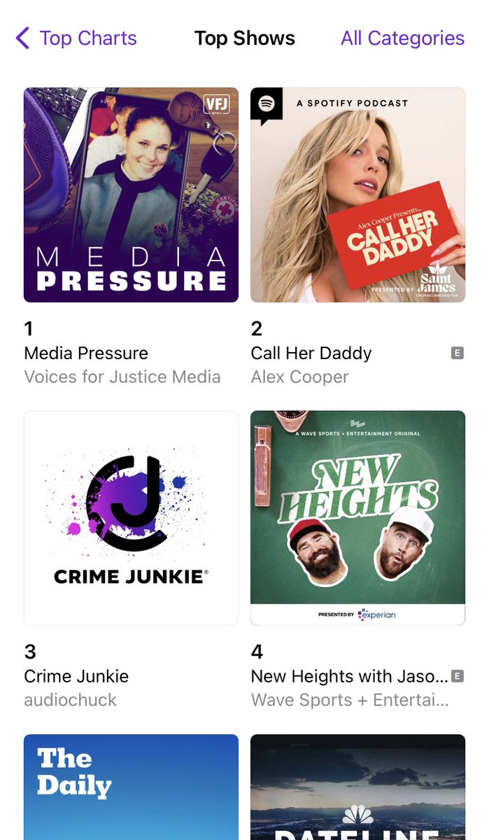 <a href="/SarahETurney/">Sarah Turney</a> ‘s <a href="/MediaPressPod/">Media Pressure Podcast</a> is changing the game!  Now my missing sister Maura Murray’s face is top of the charts. #1 on Apple. Thank everyone for listening &amp; the amazing support. Let’s bring Maura home ❤️‍🩹 #mauramurray #mediapressure #voicesforjustice <a href="/VFJMediaCo/">Voices for Justice Media</a>