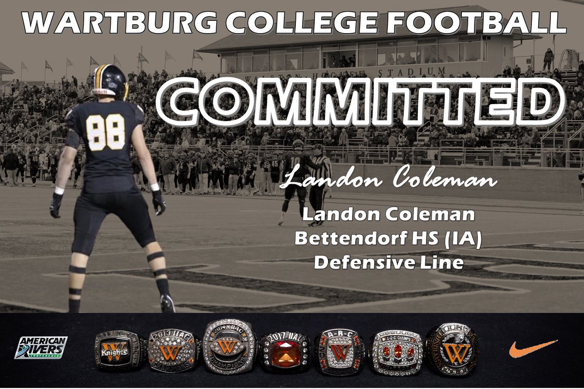 Landon Coleman (@landonmcoleman) on Twitter photo Iβm blessed to be able to continue my academic and athletic career at Wartburg. I want to thank God, my loved ones, and the coaches who got me to where I am now. #rollknights π§‘π€<a href="/winterc22/">Chris Winter</a> <a href="/Ant_Vela_/">Anthony Grant Vela</a> Iβm blessed to be able to continue my academic and athletic career at Wartburg. I want to thank God, my loved ones, and the coaches who got me to where I am now. #rollknights π§‘π€<a href="/winterc22/">Chris Winter</a> <a href="/Ant_Vela_/">Anthony Grant Vela</a>
