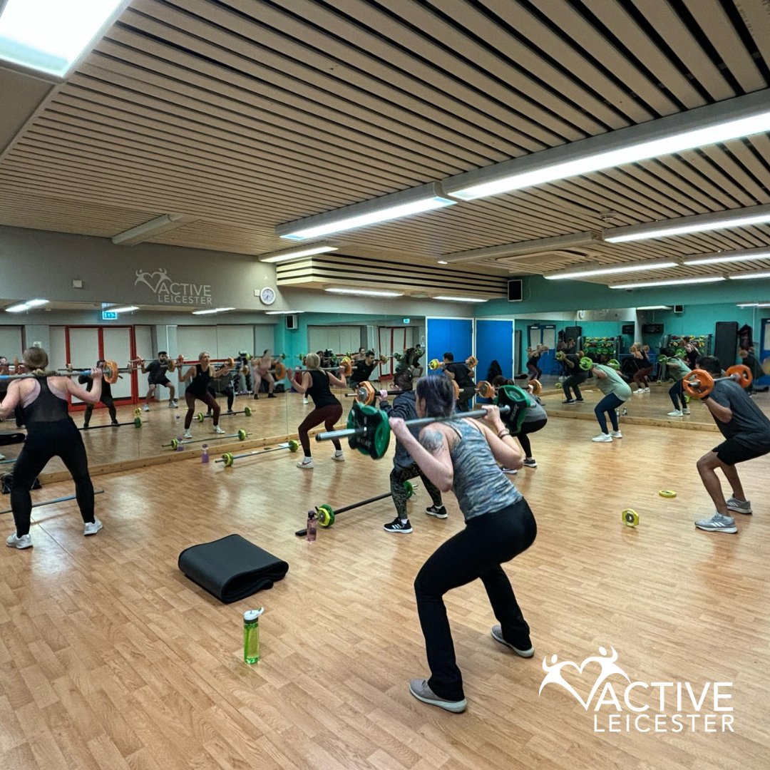 💪 Ready to pump up your workout routine? Join us for Pumpmax at Leicester Leys Leisure Centre! 🏋️‍♂️ Wednesdays at 6.30pm and Fridays at 6.15pm. 💥 Sculpt and tone your muscles with barbells, dumbbells, and bodyweight exercises set to energizing music!