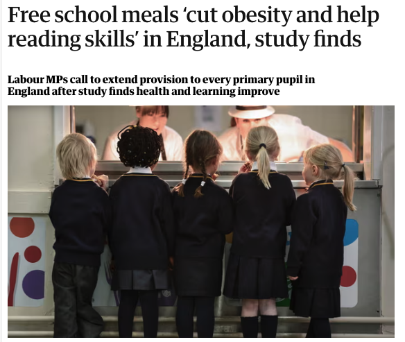 BethWinterCynon's tweet photo. Free School Meals improve children's health and learning.
Making them universal takes away the stigma often felt by eligible children.
We must fight for universal free school meals for all primary and secondary pupils.
#FreeSchoolMealsForAll https://t.co/Vjk0jSNRf4