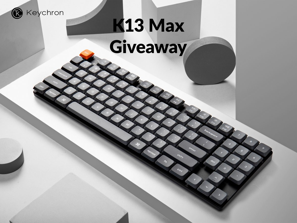 KeychronMK's tweet photo. To celebrate the release of the Keychron K13 Max, we are giving away two K13 Max keyboards to two lucky winners🎉. Winners will be announced on 17th February.
Retweet and join #giveaway 👉🏻 https://t.co/twTPUGiDLp
Order here 👉🏻 https://t.co/RmTV9UZmHB https://t.co/SdGAZSqNan