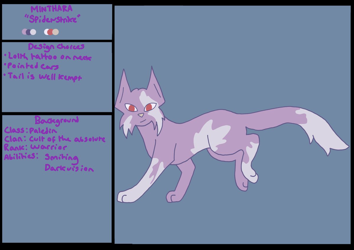 EalienK's tweet photo. A new batch of Baldur's gate characters as cats. I finally finished my tactician run which gave me the idea to do Jaheira, Minsc, Minthy, the bosses and durge.  #artistontwitter #baldursgate3 #Warriorcats #cats #jaheirabg3 #minscbg3 #mintharabg3 #kethericthorm https://t.co/w3g6ZDVUaf