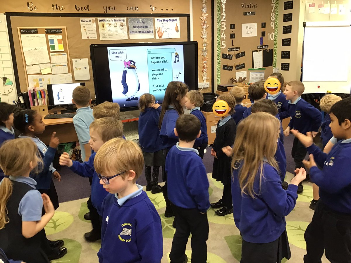 Christletonpri's tweet image. For #SaferInternetDay2024 we learned a song about staying safe online playing to sing to ourselves if we are ever unsure of what to do on our iPads. #cpscomputing