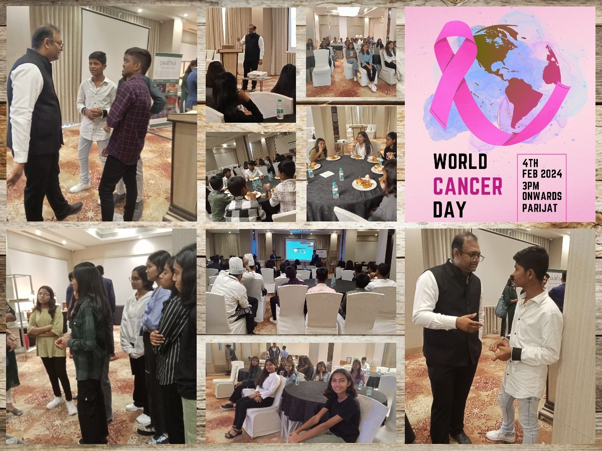 On the World Cancer Day, under the CSR activities of Vivanta by Taj, Ahmedabad, kids from the shelter home attended a talk delivered by the medical experts invited as trainers, for awareness generation about how to lower the risk.
 #visamokidsfoundation #kalorex