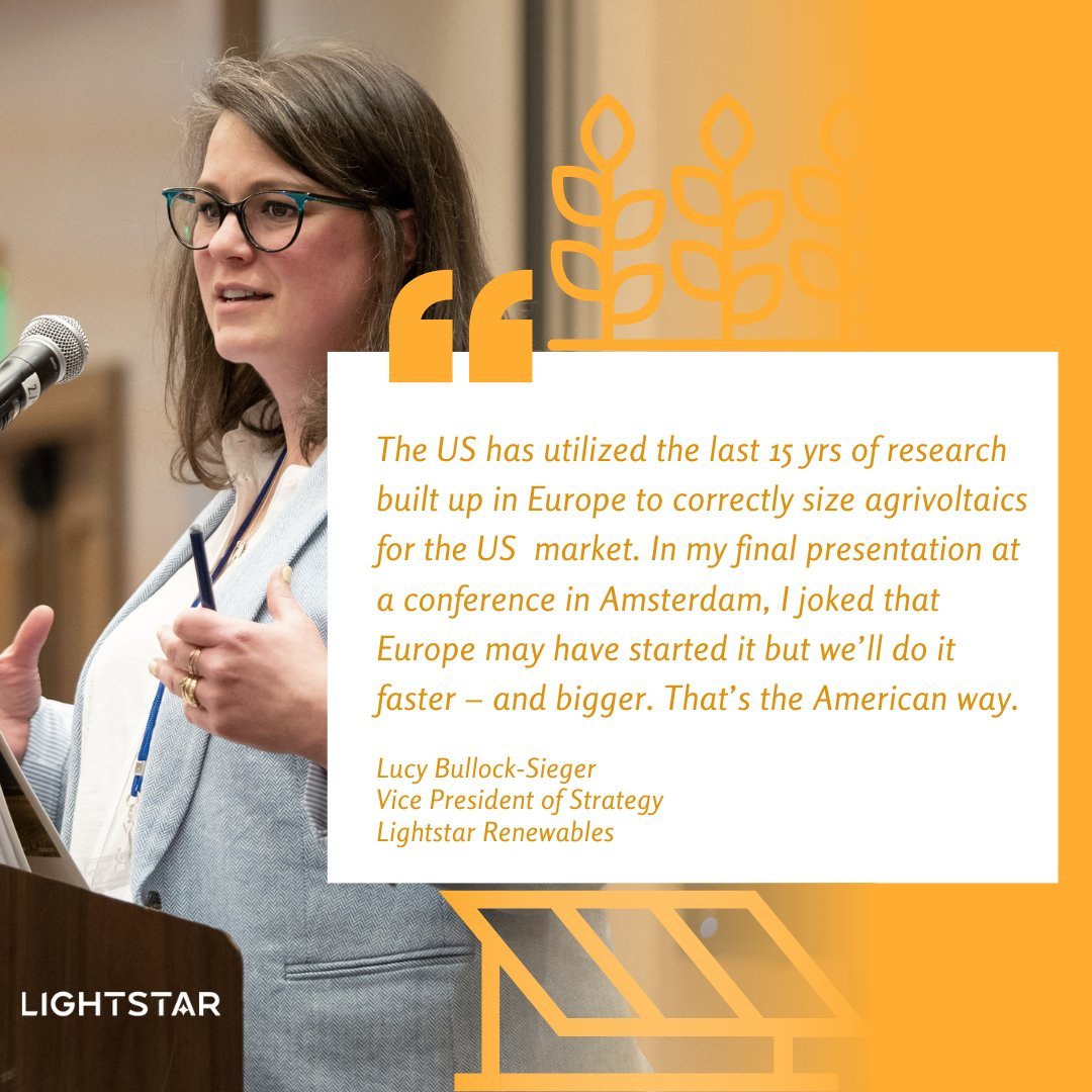 Lightstar_Solar's tweet photo. Have you read: Has the US caught up with European agrivoltaic deployment? Our own @LBSieger has a lot to say...Check it out here: https://t.co/Ej2RPdFOry
#AgPV #agrivoltaics #Lightstar #Lightstarleaders https://t.co/PDu1ulCWvj