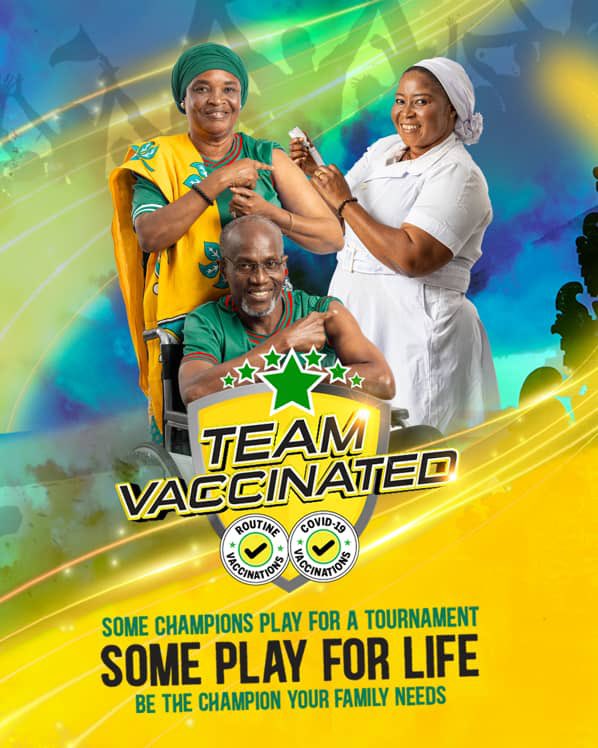 MomaSandrine's tweet photo. Take your vaccines with joy. Vaccines help to prevent diseases. Remember, even the elderly can also take the COVID-19 vaccine.
#TeamVaccinatedAFCON2023 
#EquipeVaccineeCAN23 
@USAID 
@BloggersCM 
@Breakthrough_AR https://t.co/QkmuGHXSRt