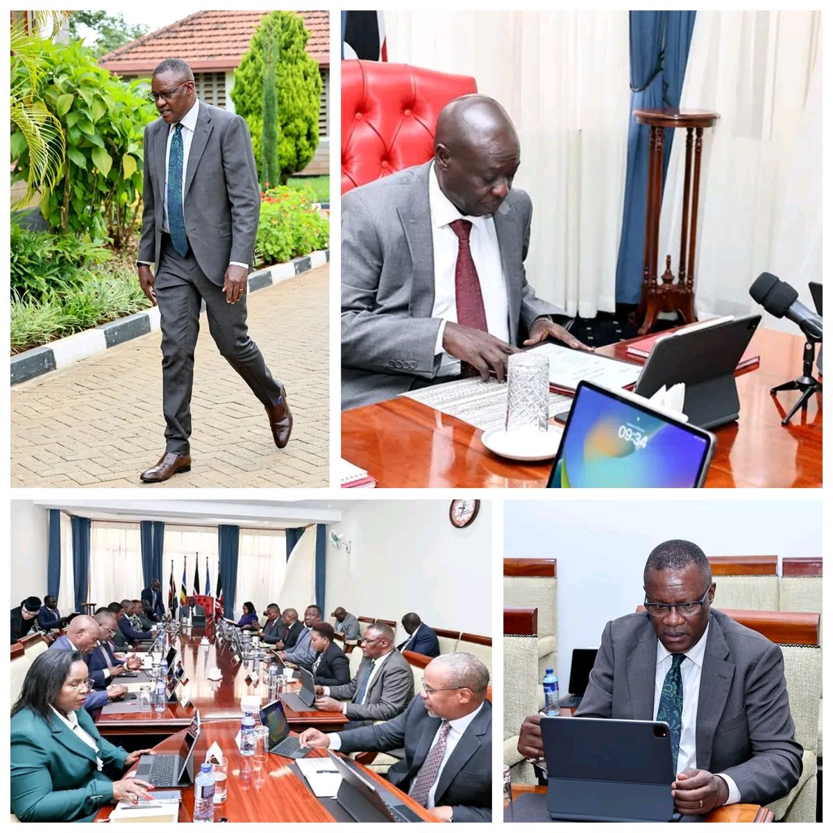 IC & Digital Economy CS Eliud Owalo was today pleased to have joined  cabinet colleagues in a meeting of the Cabinet Committee, presided over by H.E. Deputy President Rigathi Gachagua, held at the DP's official residence in Karen.

#CabinetMeeting 🇰🇪 #GovernmentLeadership 🇰🇪