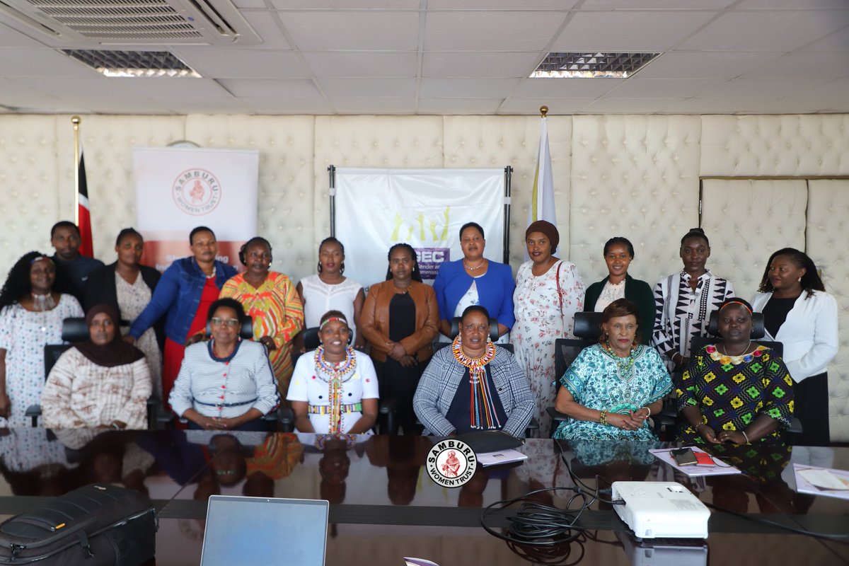 With samburu county Assembly women caucas we joined The @NGECKenya commissioners for a consultative meeting on women's influence in leadership spaces and how to create a friendly environment free from descrimination, patriarchy and empower indigenous women. @JaneMeriwas