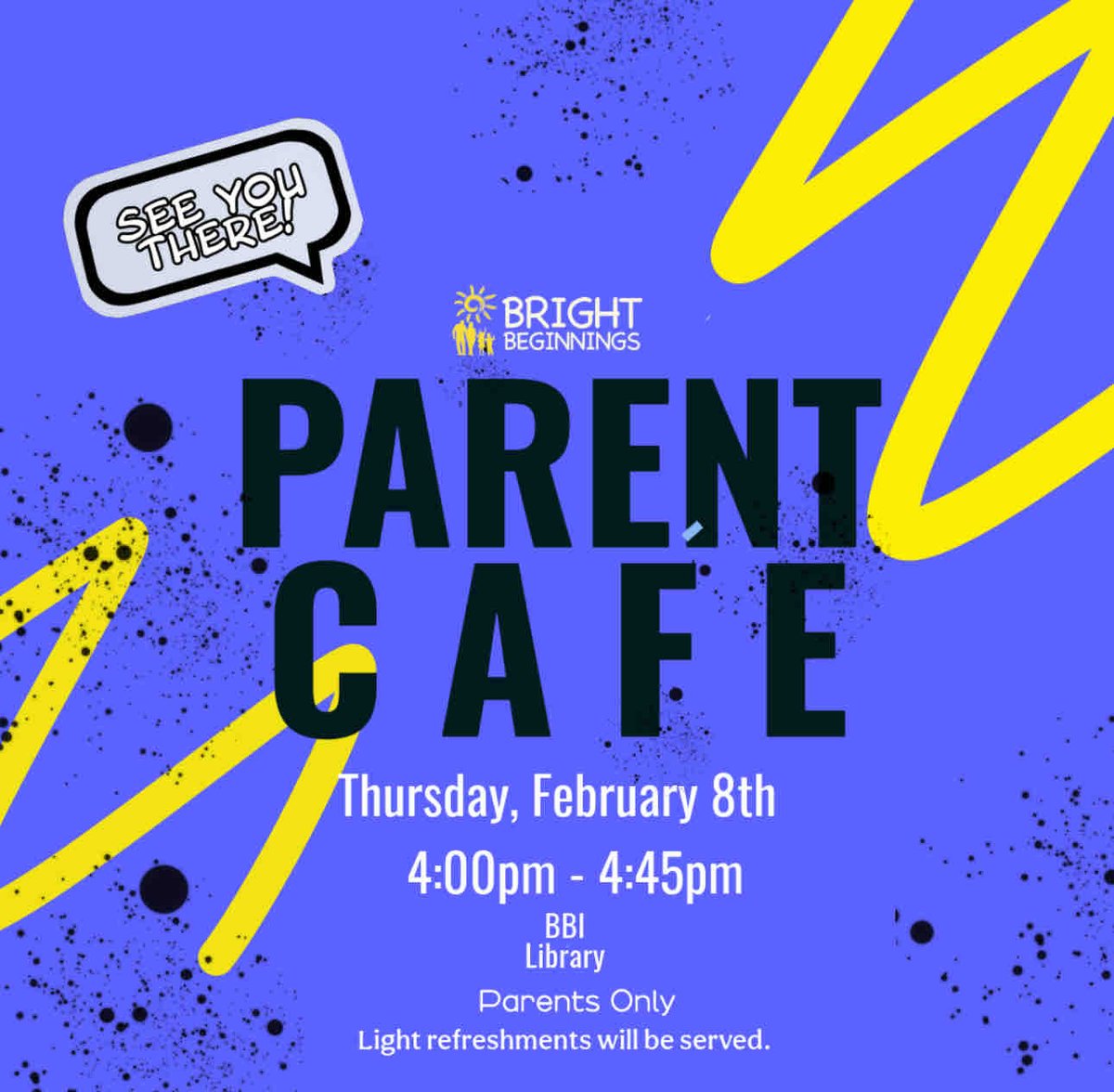 Join us on February 8th at 4:00pm for  Parent Cafe!  Get ready for insightful discussions, valuable parenting tips, and a warm community atmosphere! 

#BBIDC #Ward8  #ParentCafe #CommunityLove #ParentingJourney