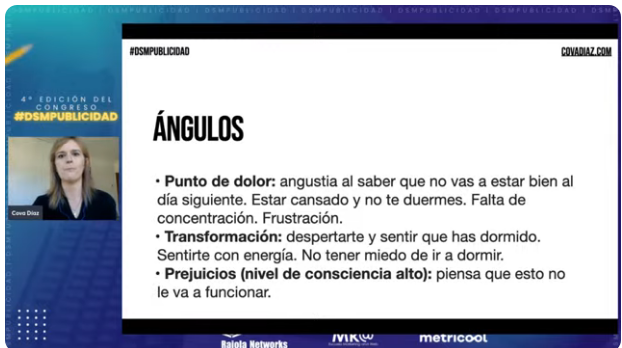 ✳️<a href="/Cova_Diaz_/">Cova Díaz</a>
"El primer paso va a ser un funnel, con un webinar en directo. Le informas de las ventajas. El ángulo es cómo vamos a plantear el enfoque genérico pensando en el funnel, es como el GPS." 

en el #DSMPublicidad <a href="/marketingandweb/">Marketing and Web</a>