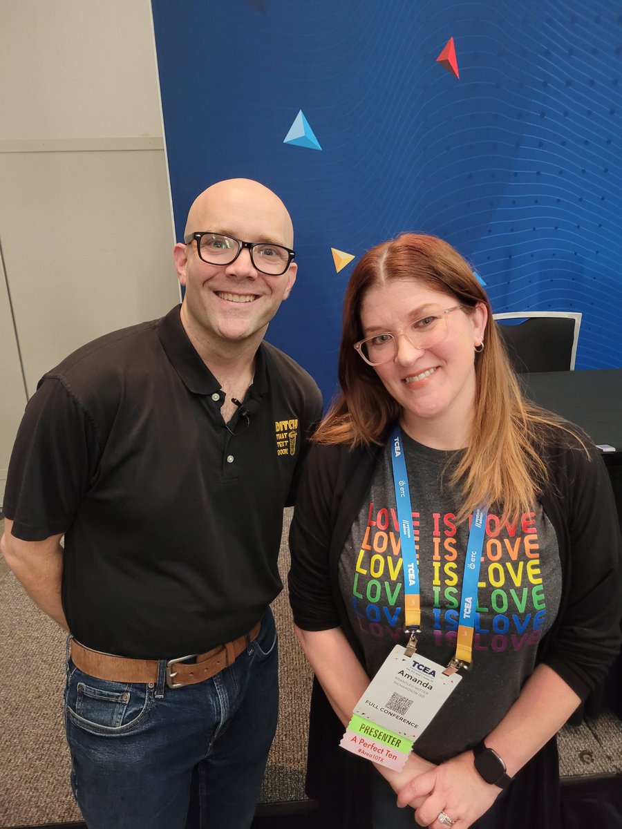abrantley99's tweet image. OMG! Not only did I get to talk to @jmattmiller at coffee this morning, but I got a picture before his session! I&apos;ve followed him forever and seen him present, but this is my first pic. Thanks, Matt! #TCEA #TCEA24 #ditchbook