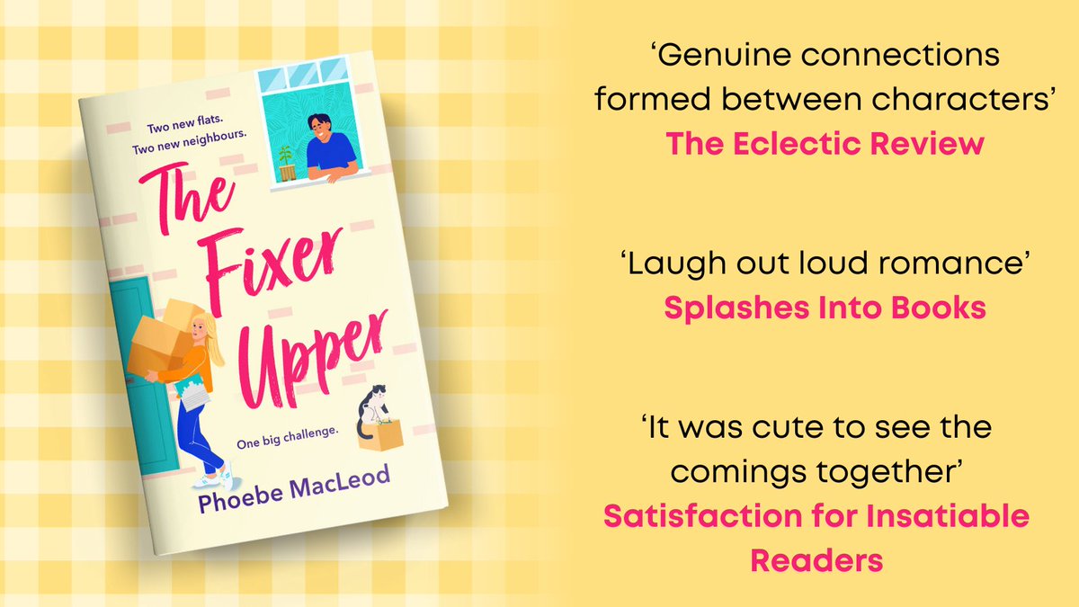 Thank you to @GRgenius, @bicted and @eclecticreview for their recent reviews on #TheFixerUpper by @macleod_phoebe #blogtour. Buy now ➡️ mybook.to/FixerUpperSoci…