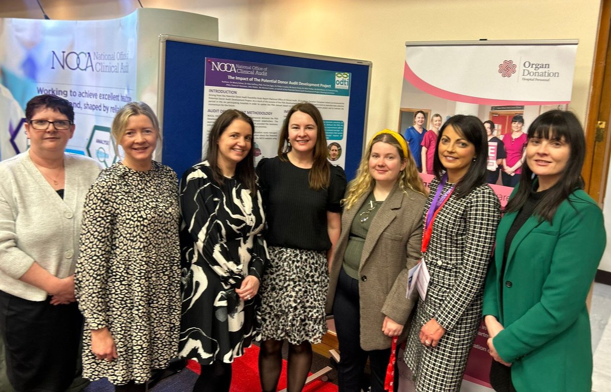 Thank you @crowley_philip Chair of the Potential Donor Audit Development Project Steering Committee for visiting our poster & stand to meet to all of the hard working Organ Donation Nurse Managers. noca.ie/audits/potenti… @khealy1410 @Phillips83Nikki @GillianShanag @OrlaCradock