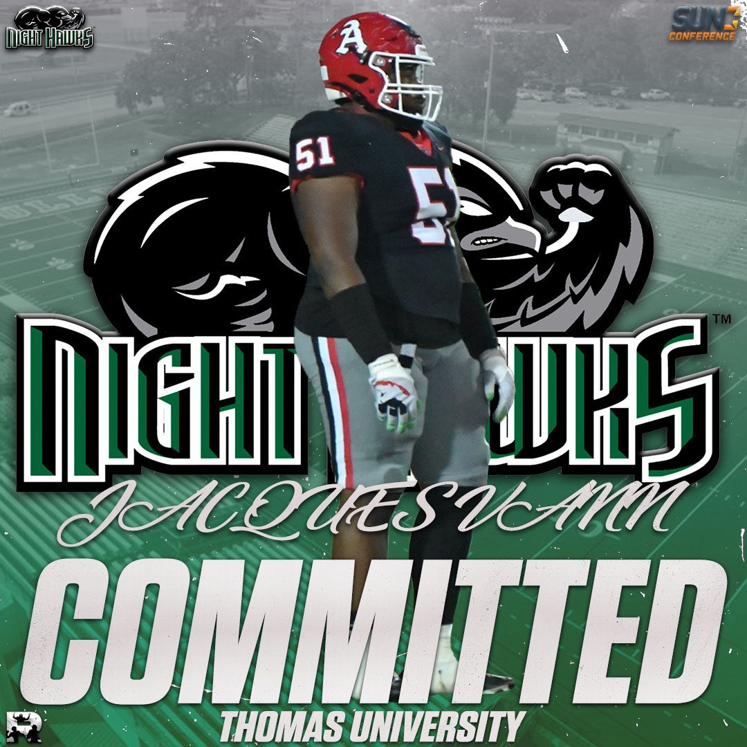 I will be continuing my academic and football career at Thomas University 100% committed to @NightHawksMFB <a href="/coachseay/">Christopher Seay</a> <a href="/CoachMullis3/">Jordan Mullis</a> <a href="/ApplingRecruits/">Appling County Football Recruiting</a> @recruitNE_GA <a href="/AndrewWaters14/">Andrew Waters</a>