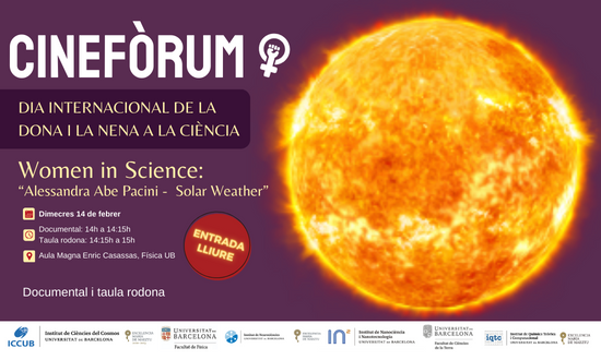 ICCUBdivulga's tweet photo. 🎉Celebrem el #11F2024 a l'#ICCUB amb un cinefòrum i taula rodona!
📅14 de febrer, 14h
📍Aula Magna Enric Casassas
🎥Projectarem "Women in Science: Alessandra Abe Pacini" seguit d'una conversa amb investigadores UB
🎟️Entrada lliure! #CiènciaFeminista
https://t.co/AftdhM4F4i https://t.co/qIhOtteeJd