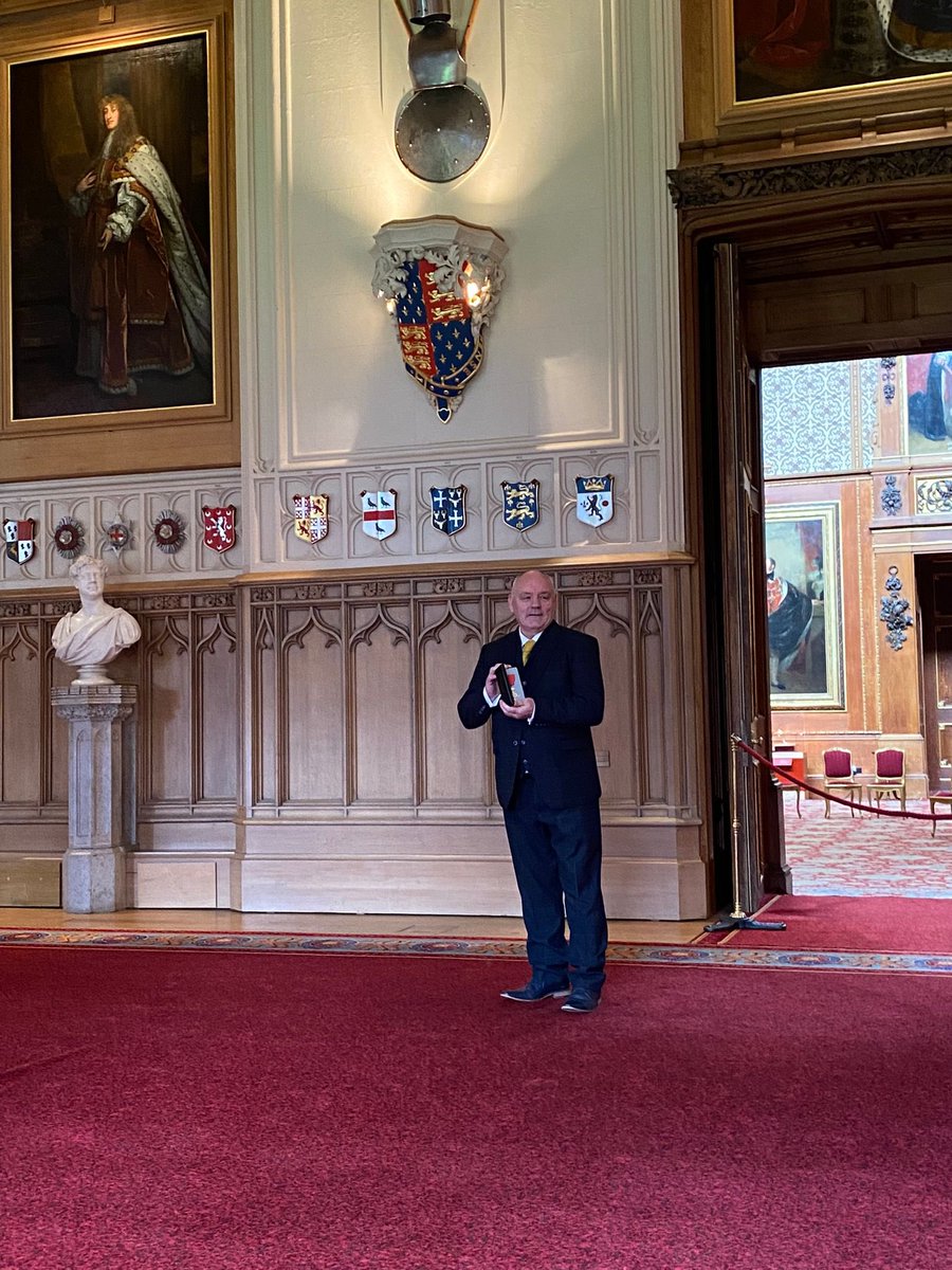 Derek Moore MBE Receives Honours at Windsor Castle today. Mr. Moore traveled to Windsor Castle to receive his MBE – a proud and well-deserved achievement that will be celebrated by both his family and colleagues.