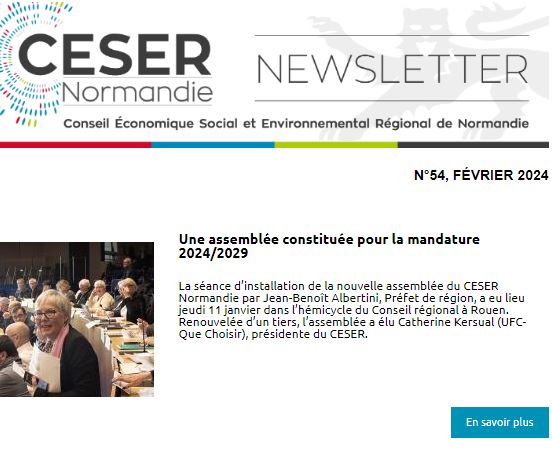 🗞️Notre newsletter de février est arrivée ! Bonne lecture ! 🫴 ceser.normandie.fr/newsletter/nou…