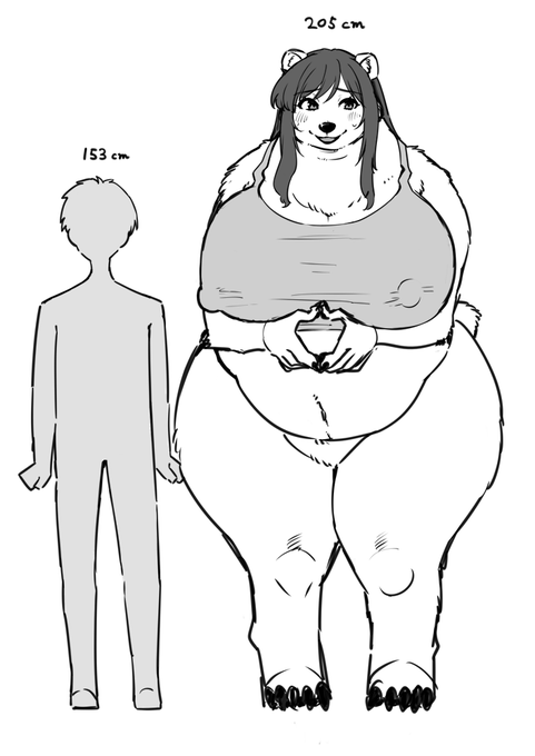 TFおねショタはお題箱でリクエストが多かったクマお姉さんで行きます!でっかいおっぱいとおなかに埋もれたい... 