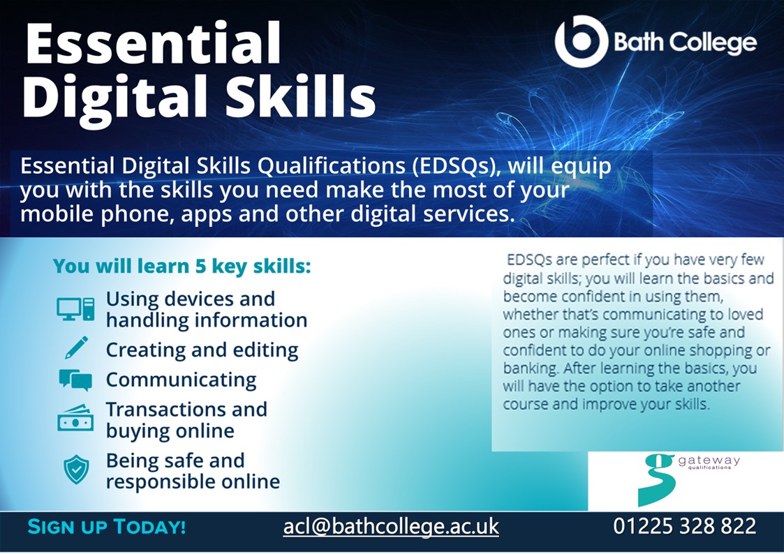 📱 Unlock the power of your digital world with our FREE 12-week Essential Digital Skills Qualification (EDSQ) course! Elevate your digital literacy and discover the secrets to maximizing your mobile phone, apps, and other digital services.🚀 #digitalskills #DigitalEmpowerment🌟