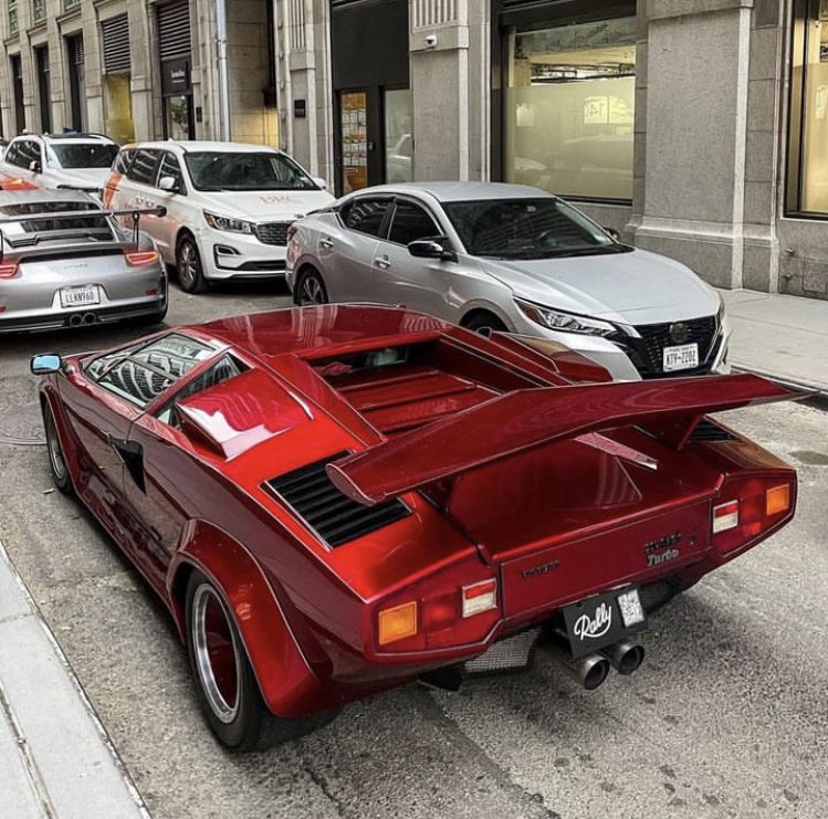 Shtreetwear's tweet photo. Lamborghini Countach Turbo (1 of 2 Ever Made) https://t.co/ktQYlSEXEO