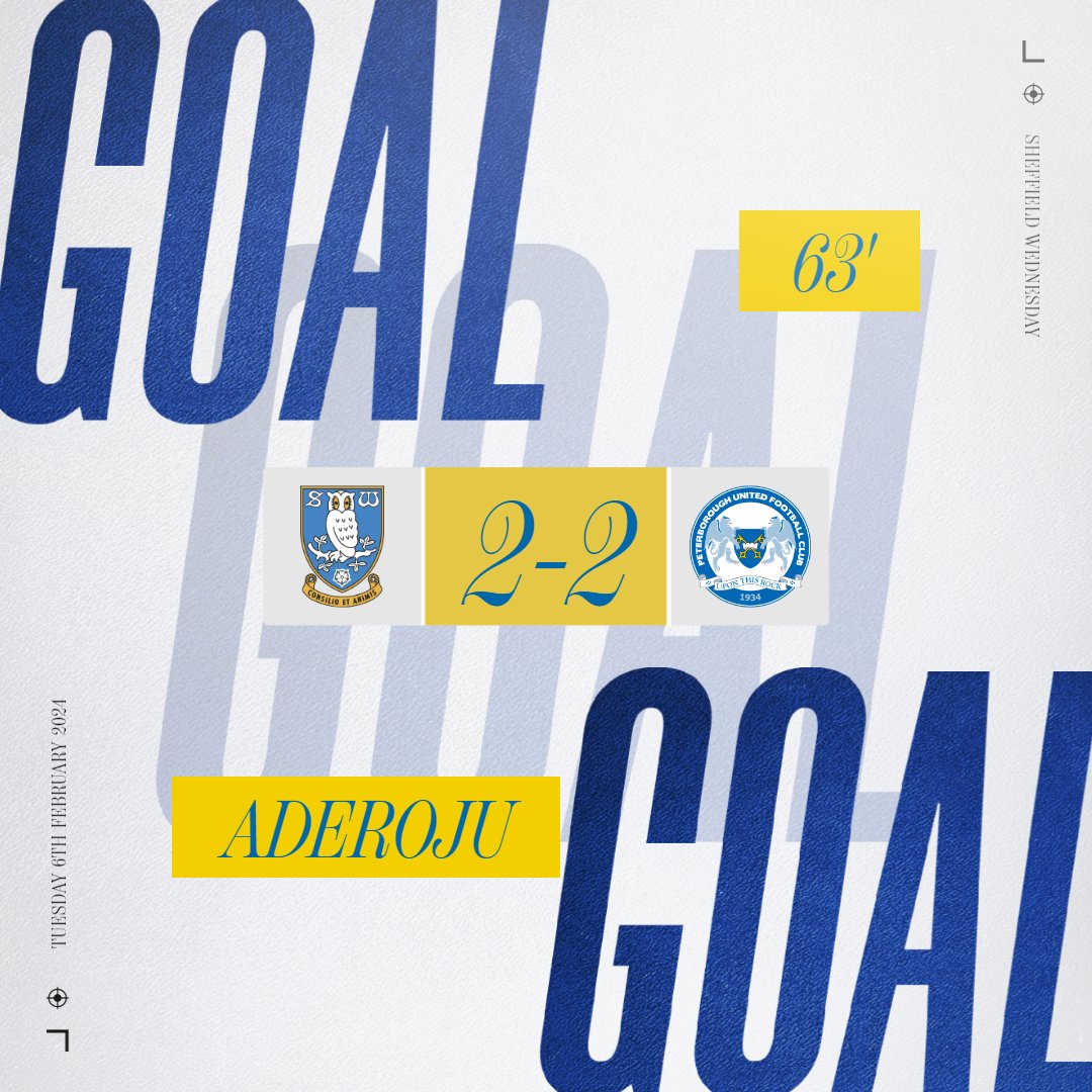 63' - GOOOOAAALLL! Posh draw themselves level and it is Pemi Aderoju with it. Three goals in two games for the striker. 

🔵 2-2 🎩 | #pufc