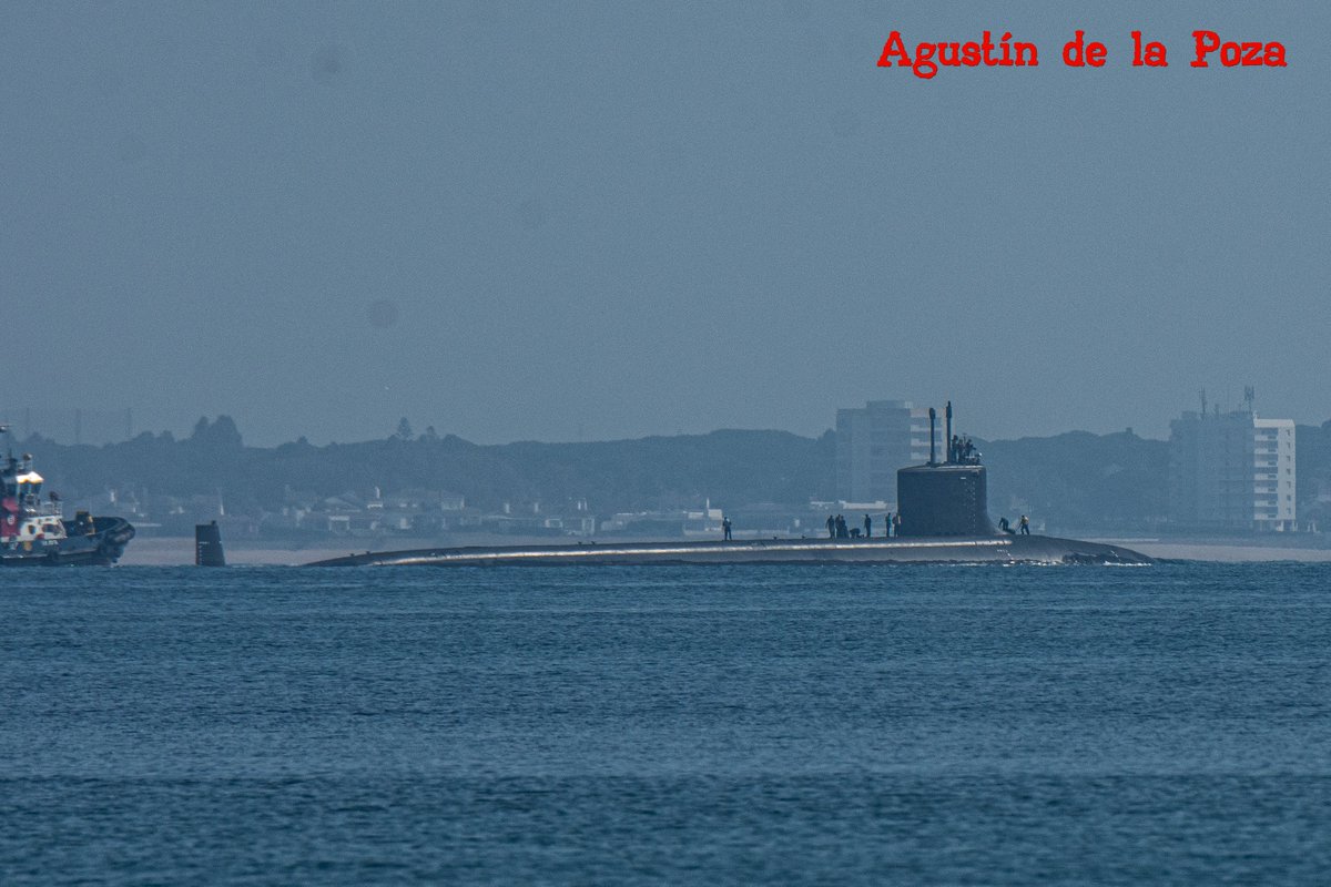 WarshipCam's tweet photo. USS California (SSN 781) Virginia-class Block II nuclear-powered attack submarine leaving Rota, Spain - February 6, 2024 #usscalifornia #ssn781
SRC: TW-@agustinlowpozi https://t.co/vOopu5LjFT