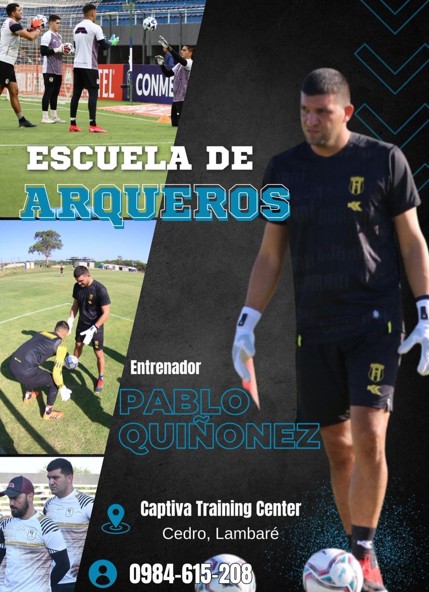 Te esperamos de Lunes a Jueves a las 19:00hs. Arqueros de todas las edades. <a href="/KikeEnciso/">Kike Enciso</a> <a href="/kikecasanovapy/">Kike Casanova</a> <a href="/hernan77osorio/">Hernán Osorio</a> <a href="/jotabernabe/">Jotita Bernabe</a> #portero #goalkeeper #arqueros