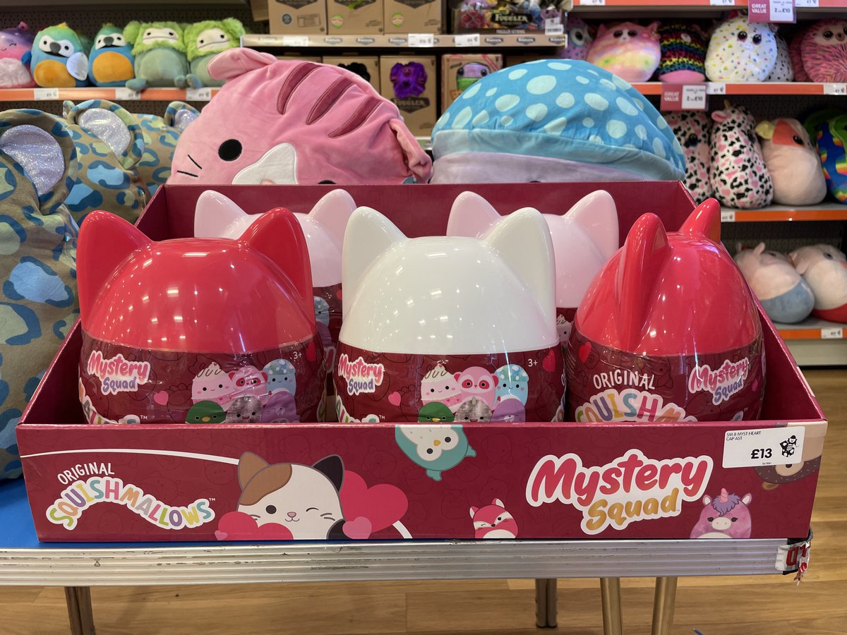 Love is in the air in @EntertainerToys at @_KingsWalkGlos 💝 They have new #Valentines surprise #squishmallows in store, which are exclusive to The Entertainer! They're so lovable, they won't last long. Don't forget to use your Gloucester Gift Card and Mi Rewards too! 💖