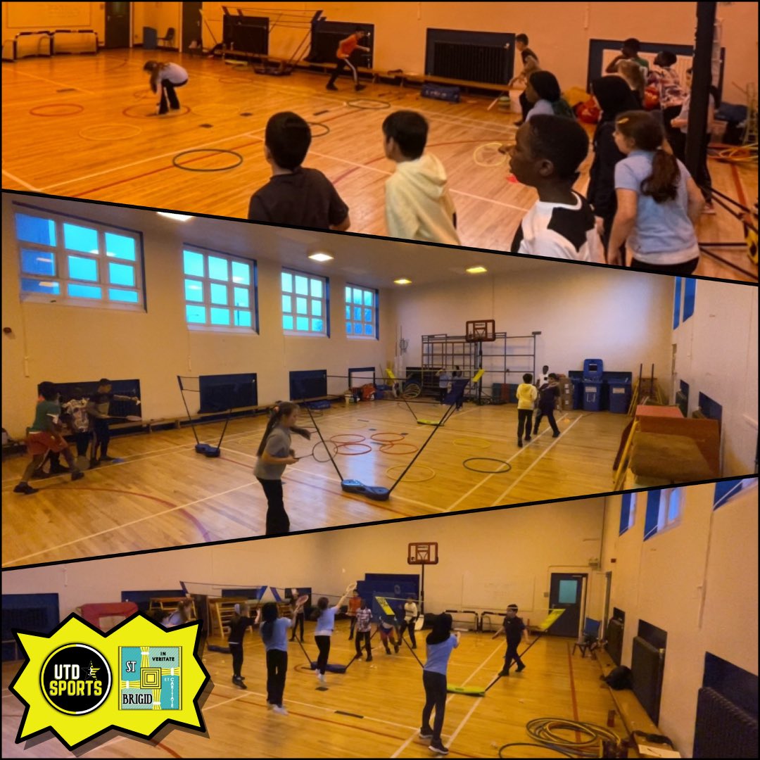 Badminton skills at @StBrigidsPS 🏸😁

#utdsports #stbrigids #pepass #badminton #skills #serve #glasgow #activeschools